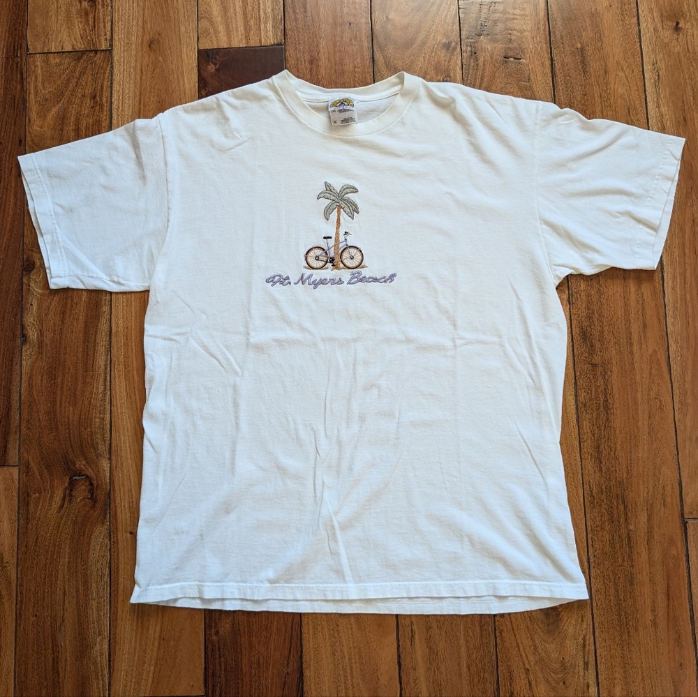 Fort Myers Beach Embroidered Destination Tee (XL)